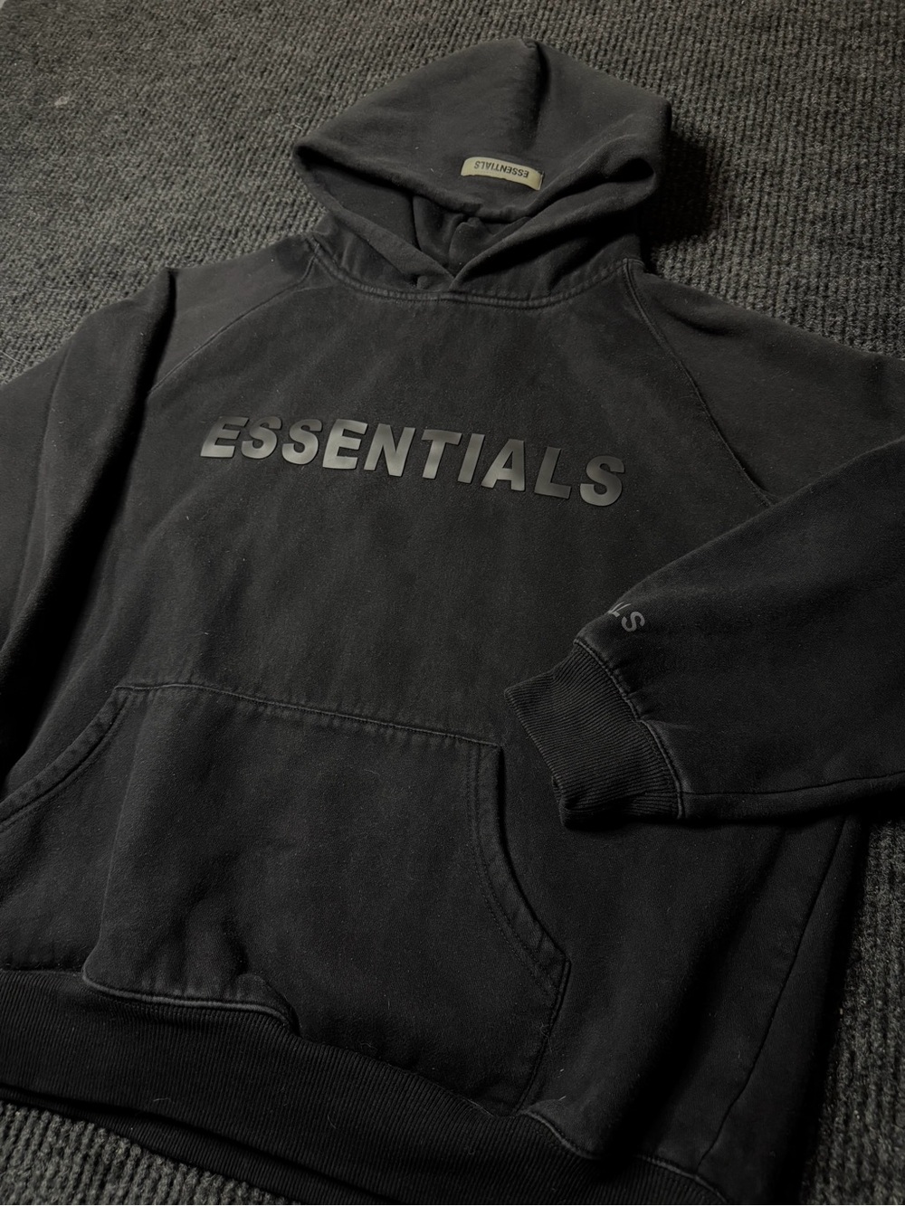Fear of God ESSENTIALS The Big Dipper Black Hoodie Size L | PacSun